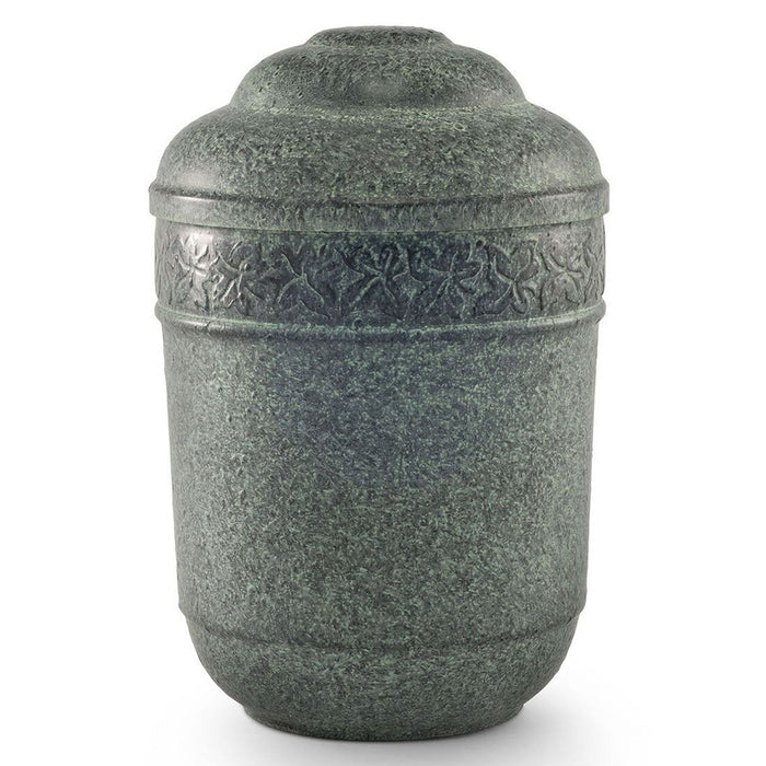 Embossed Ivy Steel Urn