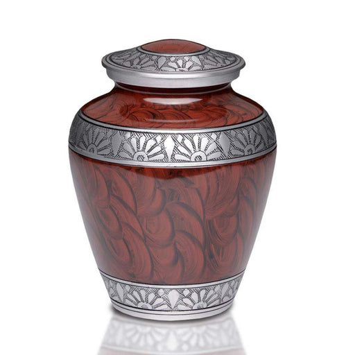 Regal Metal Cremation Urn in Espresso Brown