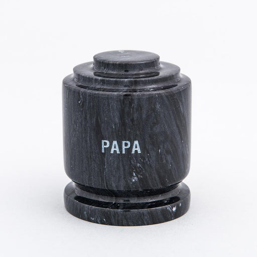 Black Estate II Marble Keepsake Urn with Inscription