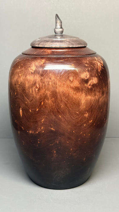 Eternity Birch Turned Urn 21 - angle 2