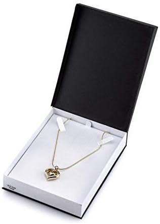 Eternity Heart 18k Gold Finish Cremation Necklace