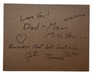 Example of a handwritten Message Engraved