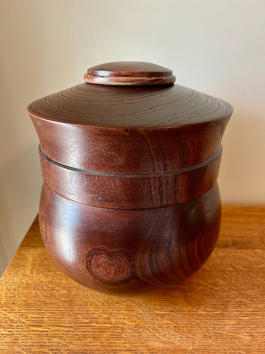 Extra Large Catalpa Turned Urn 86 - angle 3