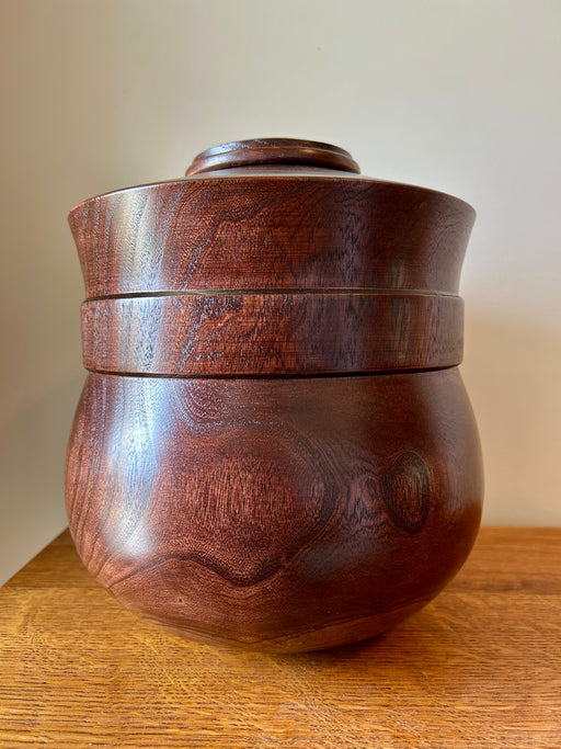 Extra Large Catalpa Turned Urn 86 - angle 2