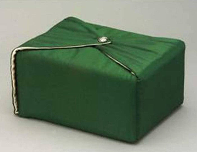 Silk Fabric Cremation Urn in Hunter Green | Silk Urns