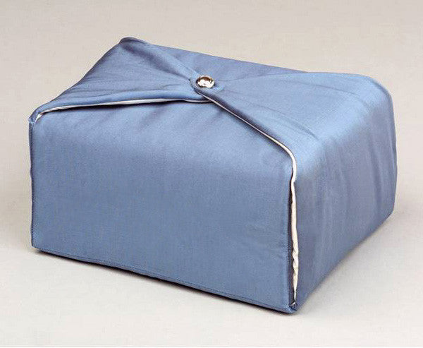 Silk Fabric Cremation Urn in Steel Blue | Silk Urns