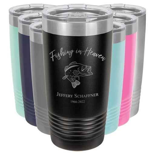 Fishing In Heaven Memorial Tumbler 