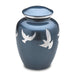 Divine Metal Cremation Urn with Flying Doves - Adult