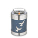 Divine Metal Cremation Urn with Flying Doves - Tealight