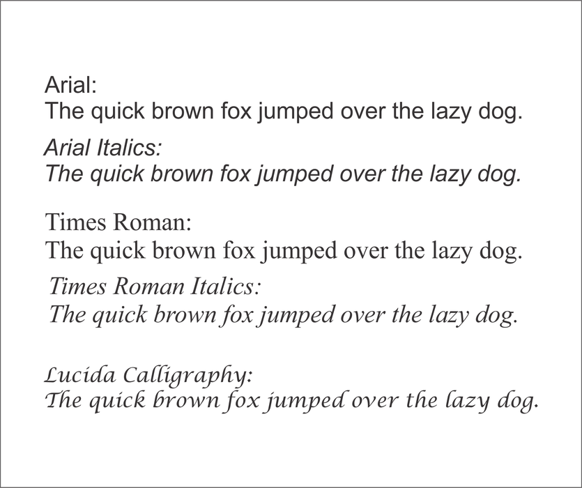 Font Options