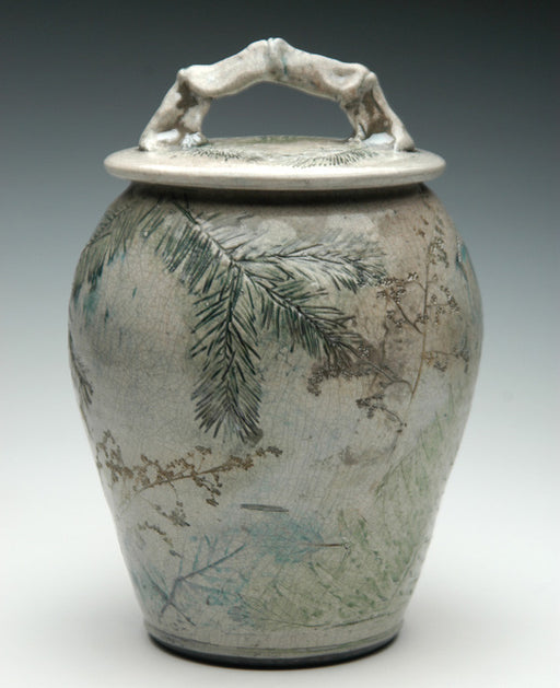 Forest Urn | Forest Ceramic Raku Urn | Ceramic Urns