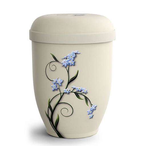 Forget Me Not Gypsum Urn
