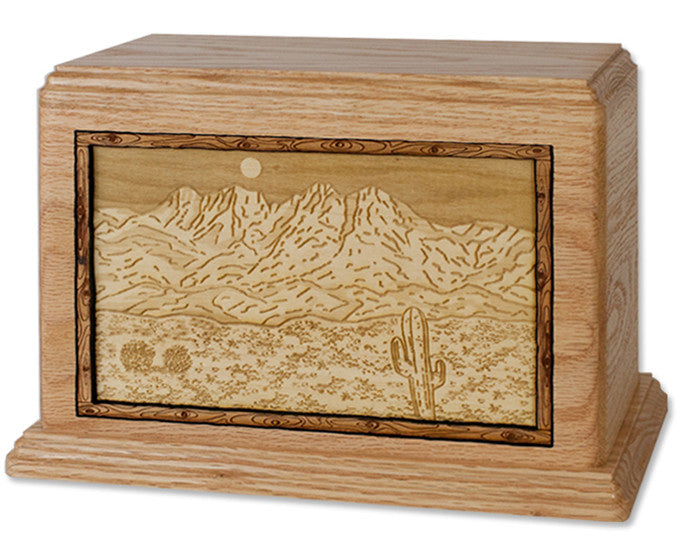 Cremation Urn with Famous Mountain Scenes