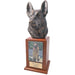 German Shepherd Pet Urn Tower in Cherry