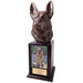 German Shepherd Pet Urn Tower in Walnut