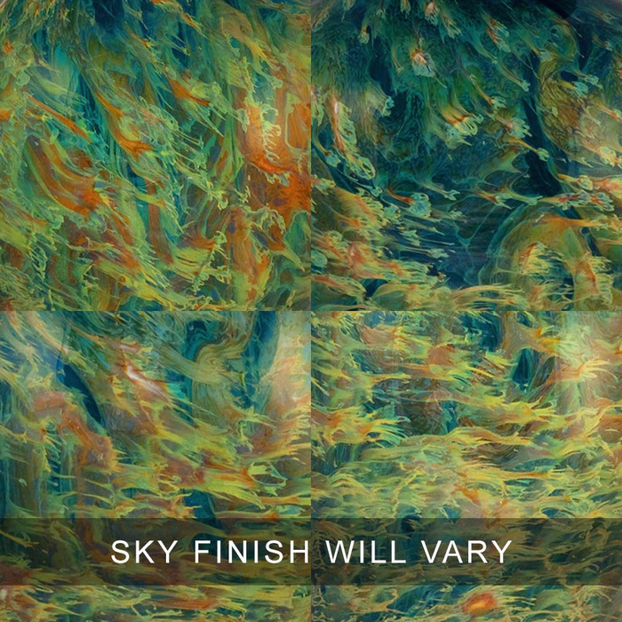 Sky Finish Swatches - Glass Cremation Urns Are 100% Unique