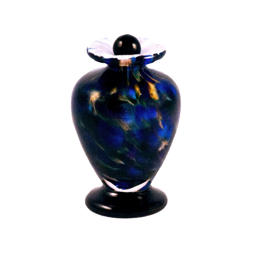 Amato Hand Blown Glass Keepsake Urn - Evening