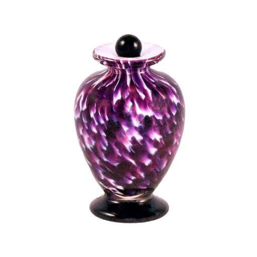 Amato Hand Blown Glass Keepsake Urn - Rose