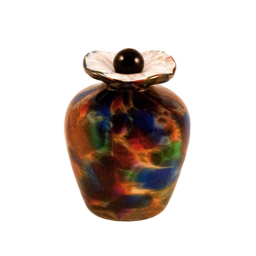 Bella Hand Blown Glass Keepsake Urn - Autumn