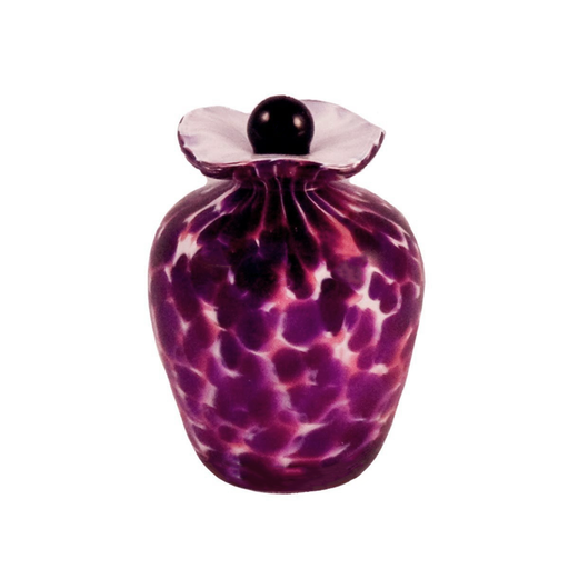 Bella Hand Blown Glass Keepsake Urn - Rose