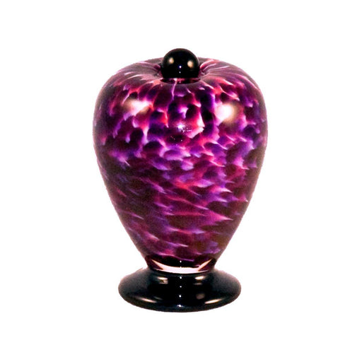 Deco Hand Blown Glass Keepsake Urn - Rose