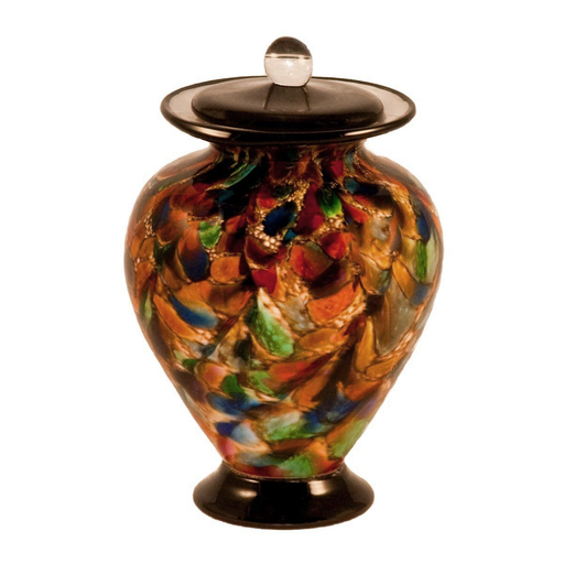 Amato Hand Blown Glass Pet Urn - Autumn