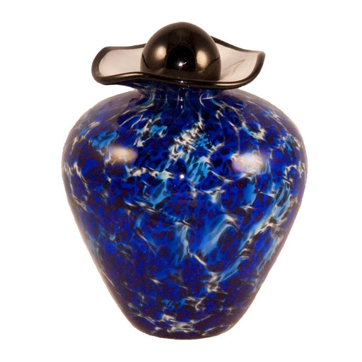 Small Bella Hand Blown Glass Urn - Water