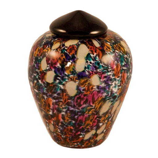 Classic Small Hand Blown Glass Urn - Desert