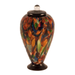 Deco Hand Blown Glass Funeral Urn - Autumn - Small