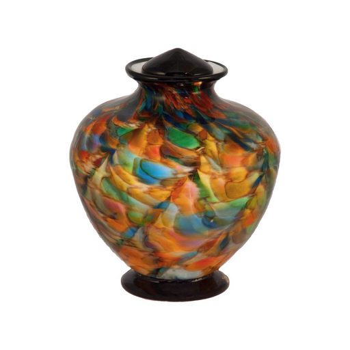 Greco Hand Blown Glass Pet Urn - Autumn