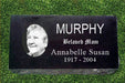 Personalized Granite Grave Marker - Oval Portrait