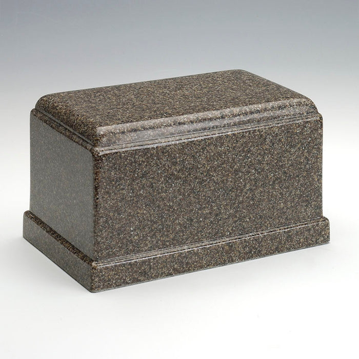 Olympus Cultured Granite Urn in Kodiak Brown