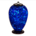 Deco Hand Blown Glass Funeral Urn - Water