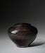Hand Turned Wood Cremation Urn in Black - Small