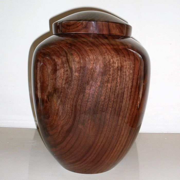 Pure Walnut Wood Hand Turned Cremation Urn