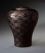 Flared Hand Turned Wood Urn - Black Oak