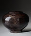 Hand Turned Wood Cremation Urn in Black - Standard