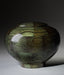 Hand Turned Wood Cremation Urn in Green - Standard