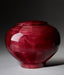 Hand Turned Wood Cremation Urn in Pink - Standard