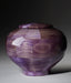 Hand Turned Wood Cremation Urn in Purple - Standard