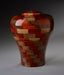 Flared Hand Turned Wood Urn - Walnut & Padauk