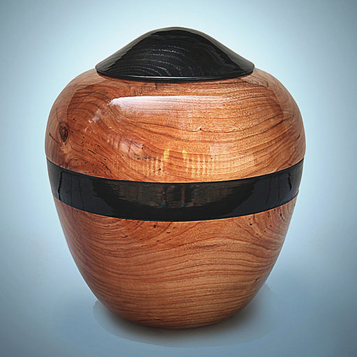 Hand Turned Cherry Wood Companion Urn