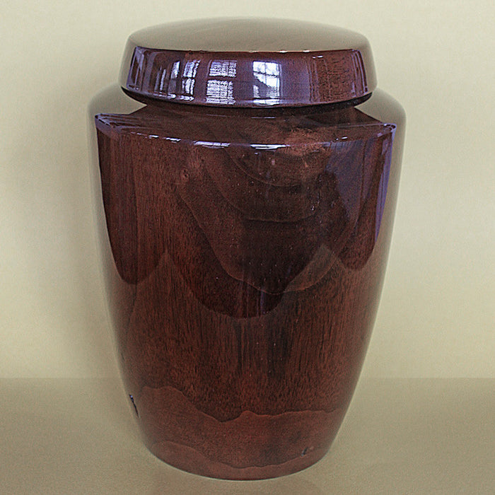 Hand Turned Black Walnut Urn - Double Urn Size