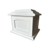 Hand-Crafted Mission Style Urn in White side view