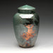 Raku Ceramic Cremation Urn in Aqua Lester