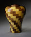 Flared Hand Turned Wood Urn - Walnut & Yellowheart