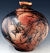 Raku Horsehair Fired Urn 405