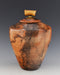 Raku Horsehair and Feather Fired Urn 396 - Back