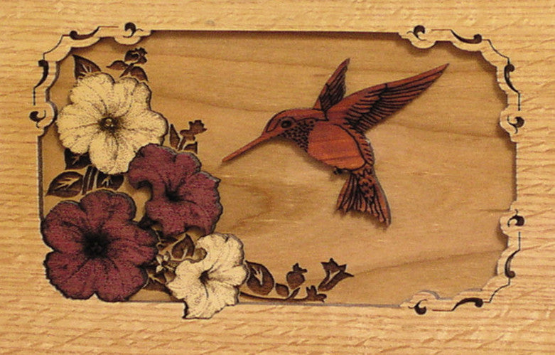 Companion Urn Scene: Hummingbird