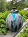 Small Painted Salvaged Birch Turned Urn